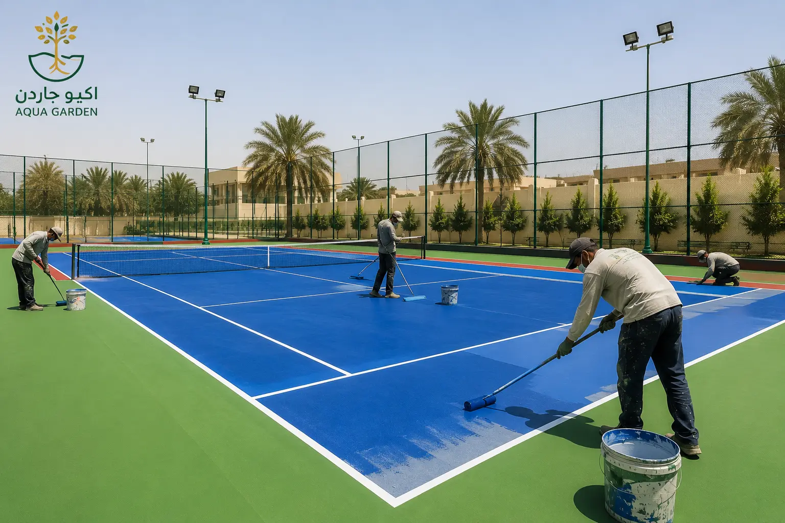 ارضيات ملاعب اكريليك بالرياض