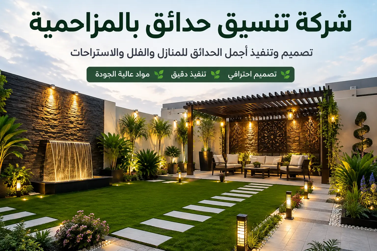 افضل شركة تنسيق حدائق بالمزاحمية