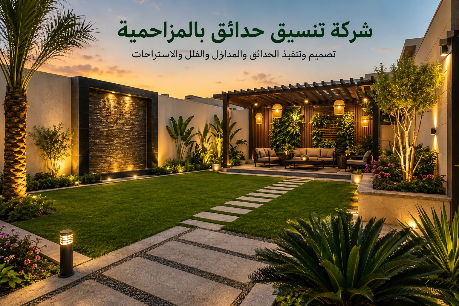 تنسيق حدائق بالمزاحمية