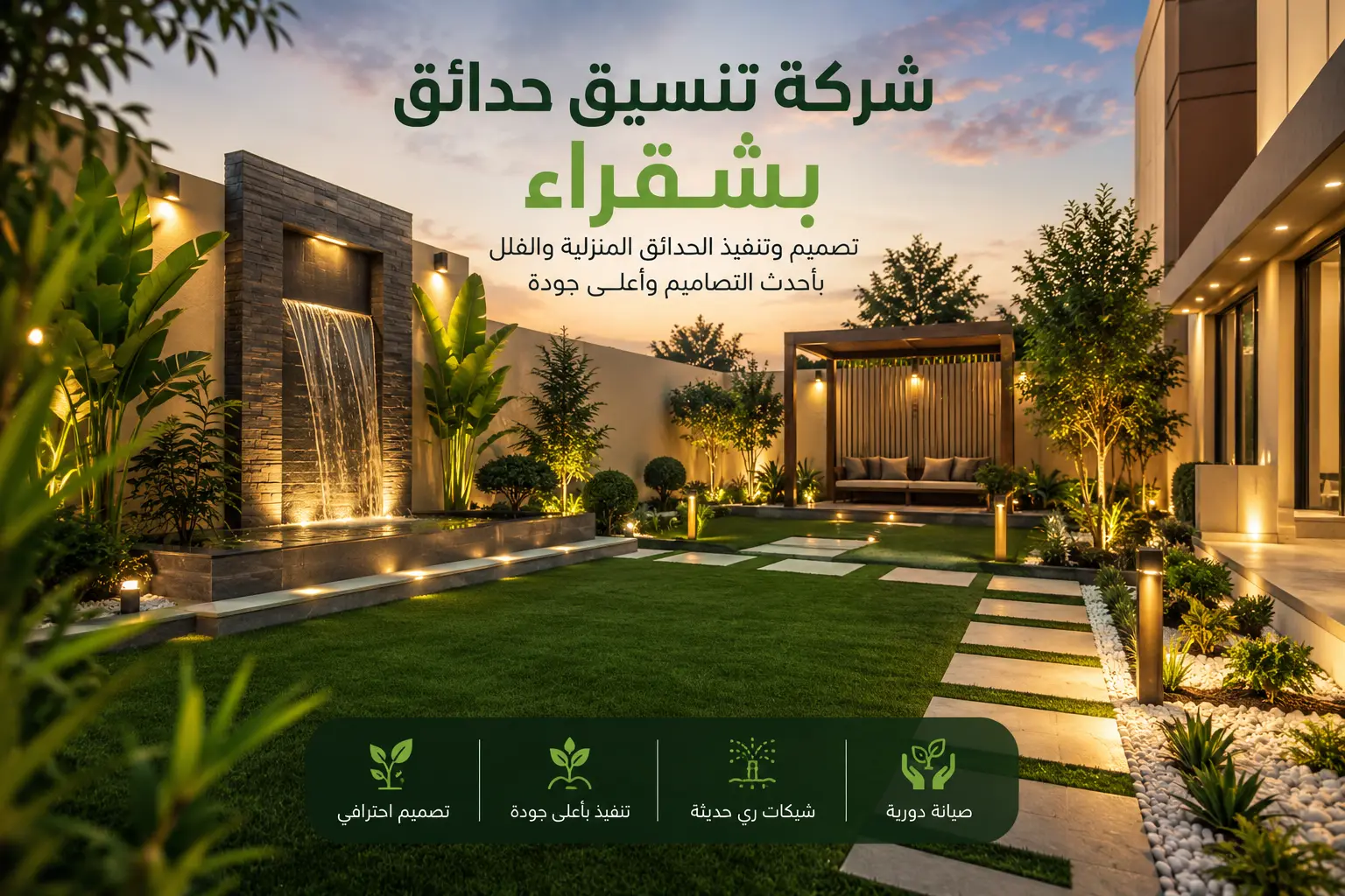 تنسيق حدائق بشقراء