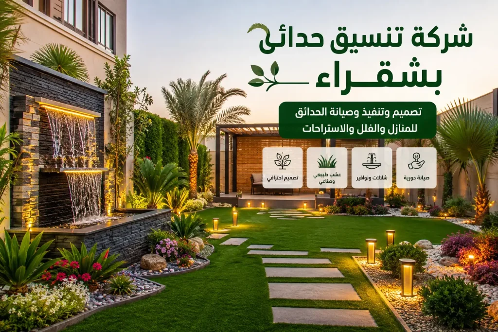 شركة تنسيق حدائق بشقراء
