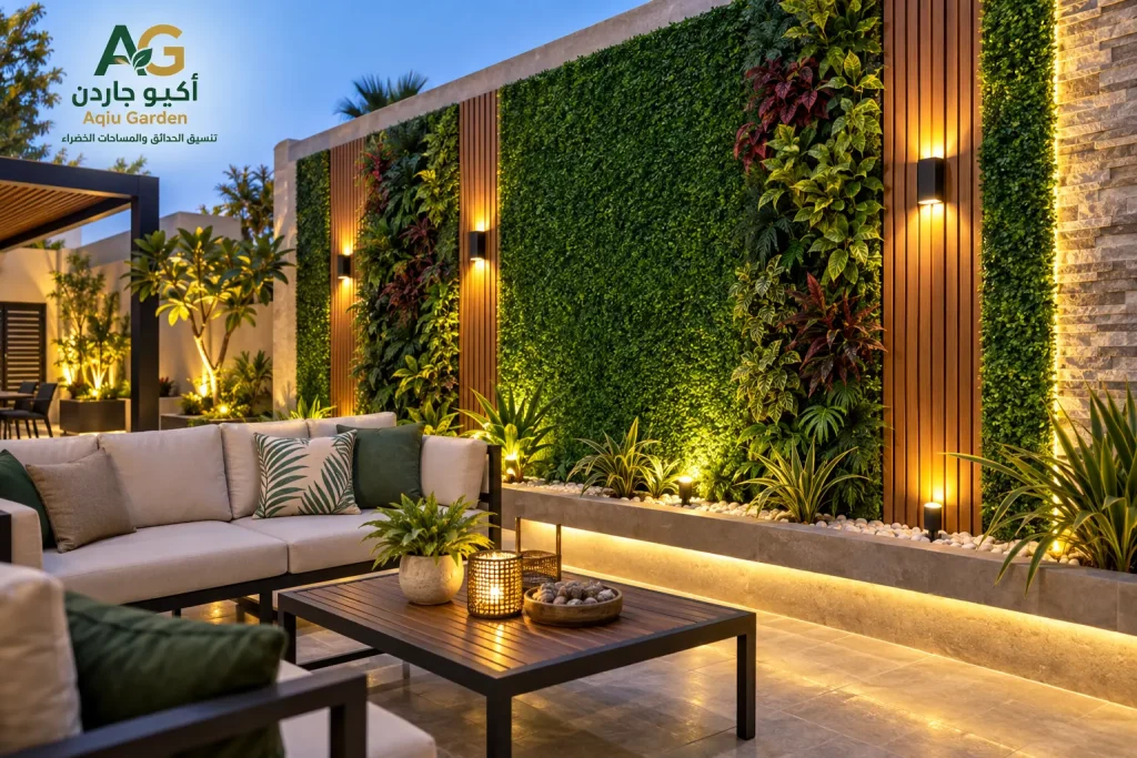 تركيب عشب جداري بالرياض